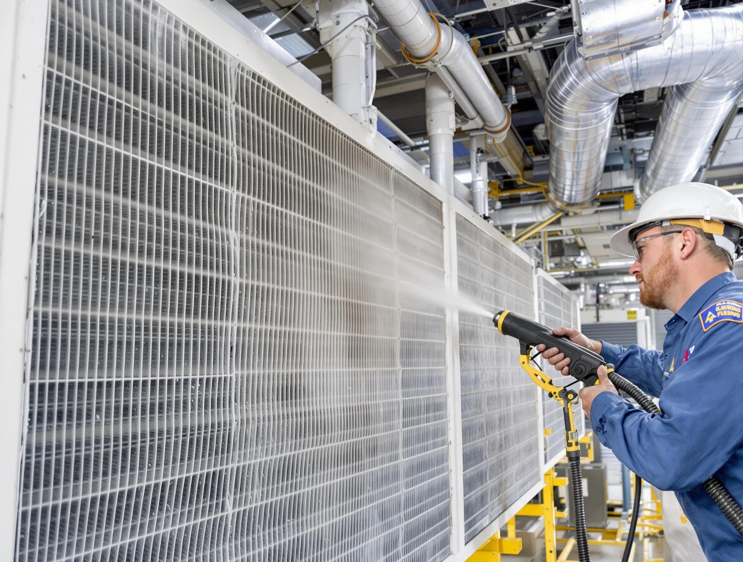 Professional commercial coil cleaning by West Haven Air Duct Cleaning in West Haven