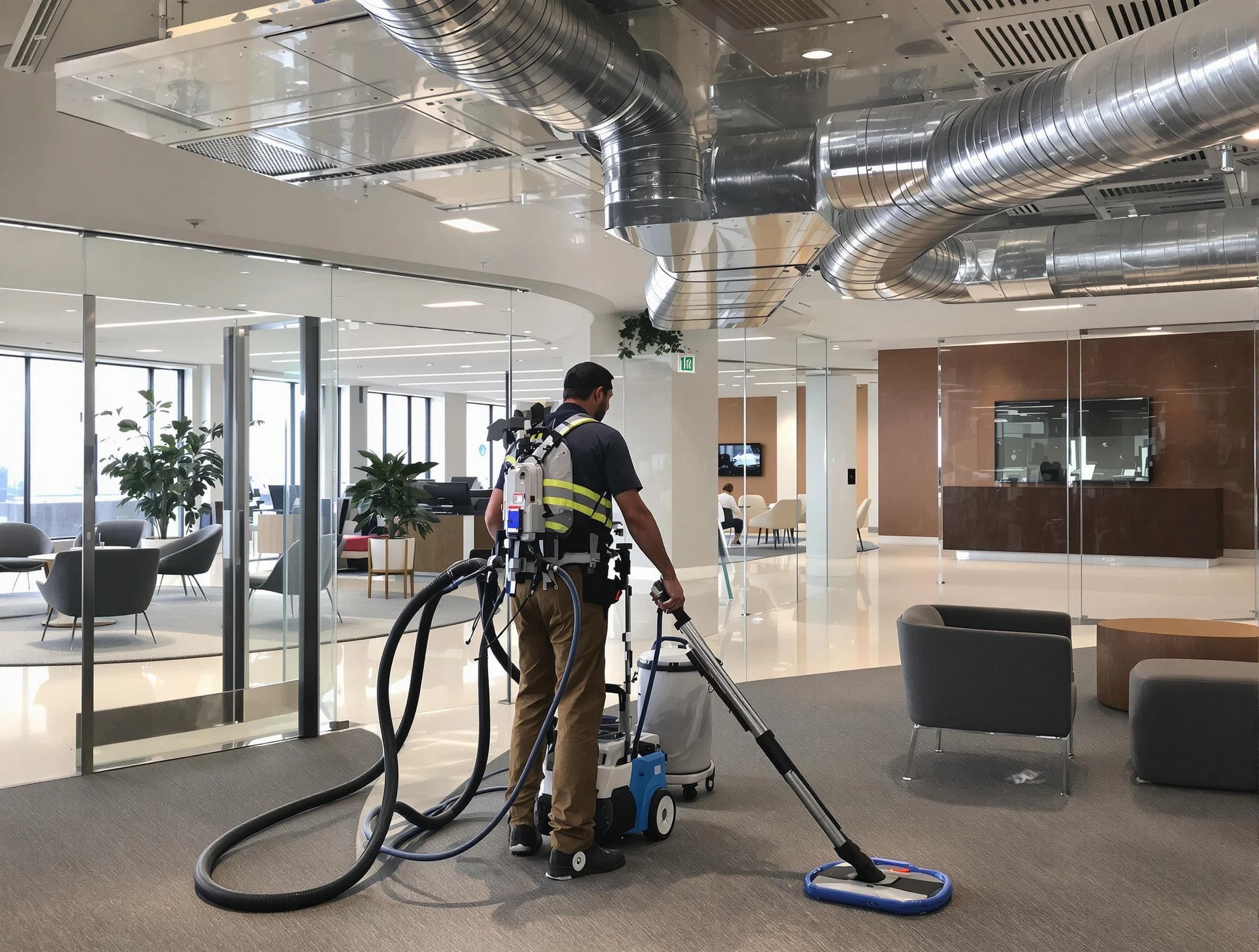 Commercial duct cleaning service by West Haven Air Duct Cleaning in West Haven