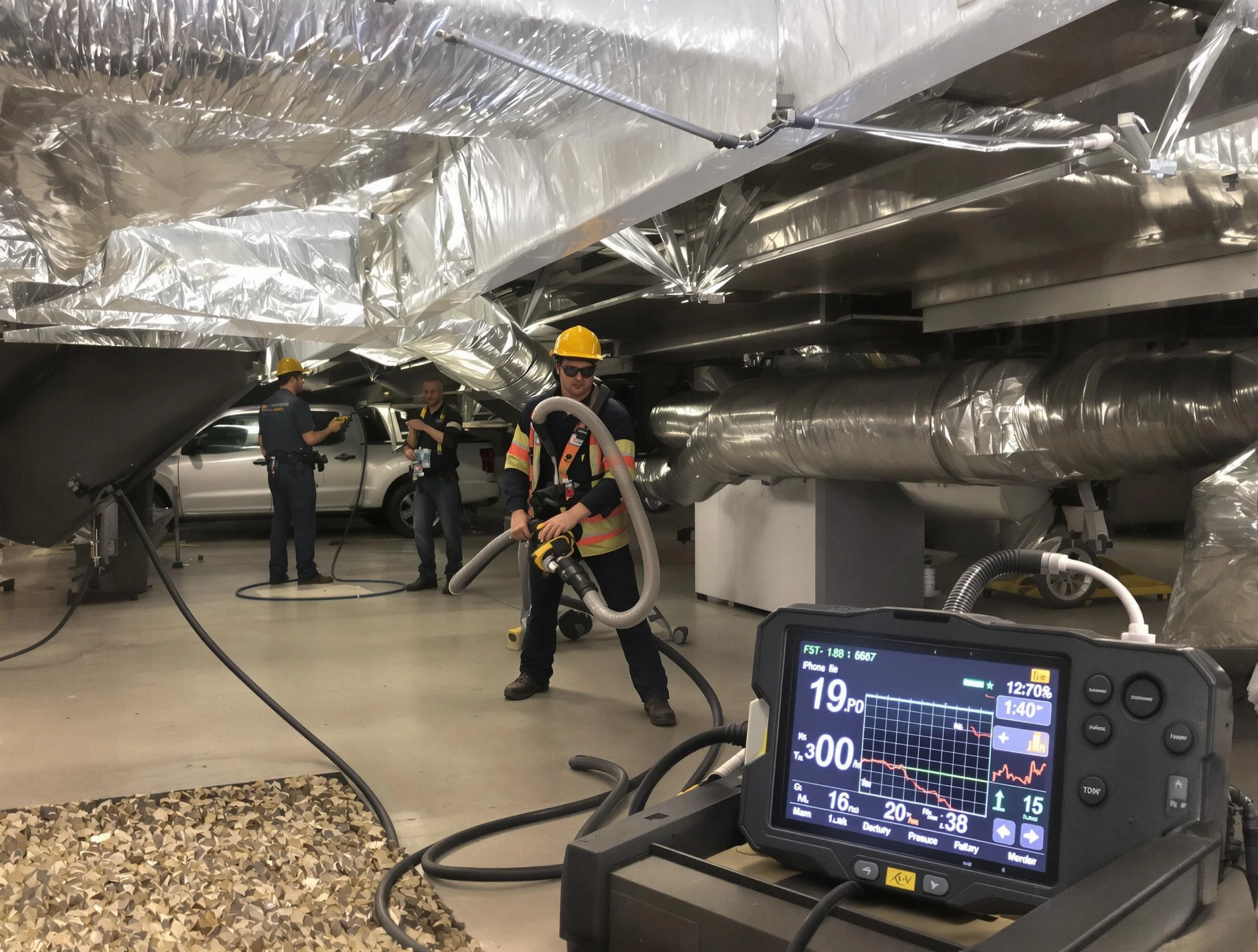 Professional negative pressure duct cleaning by West Haven Air Duct Cleaning in West Haven